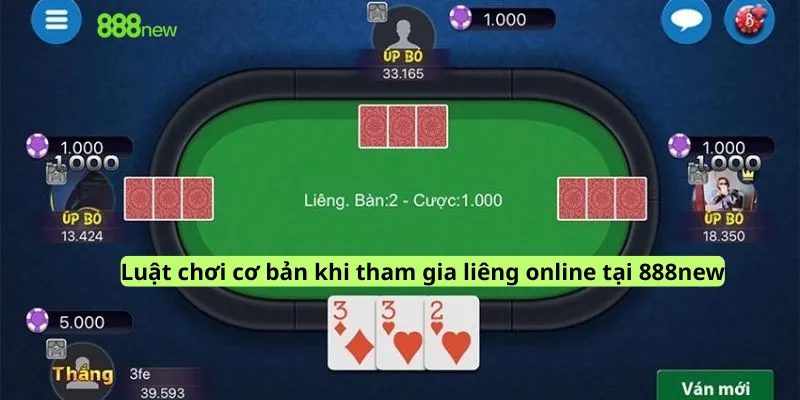 Chơi liêng online tại 888new: Hướng dẫn luật chơi từ A–Z