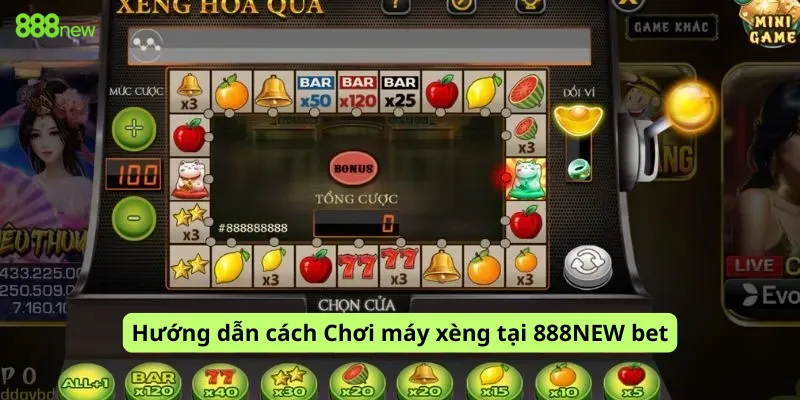 Hướng dẫn cách Chơi máy xèng tại 888NEW bet
